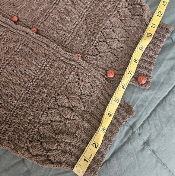 olive vintage wool cardigan - Picture 8 of 9